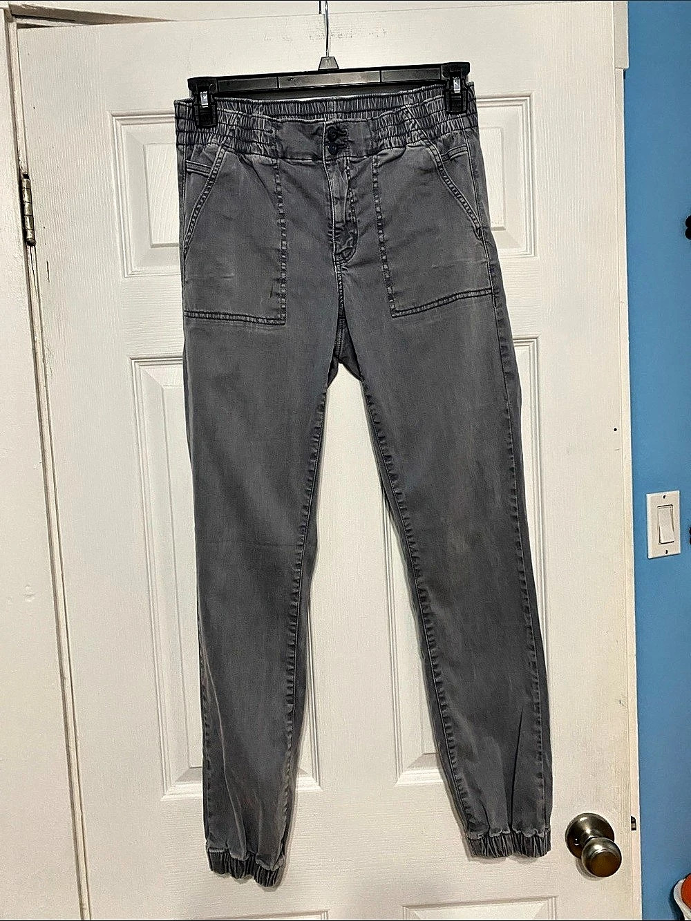 American Eagle Pull-On Utility Jogger Pants Gray 10 Long